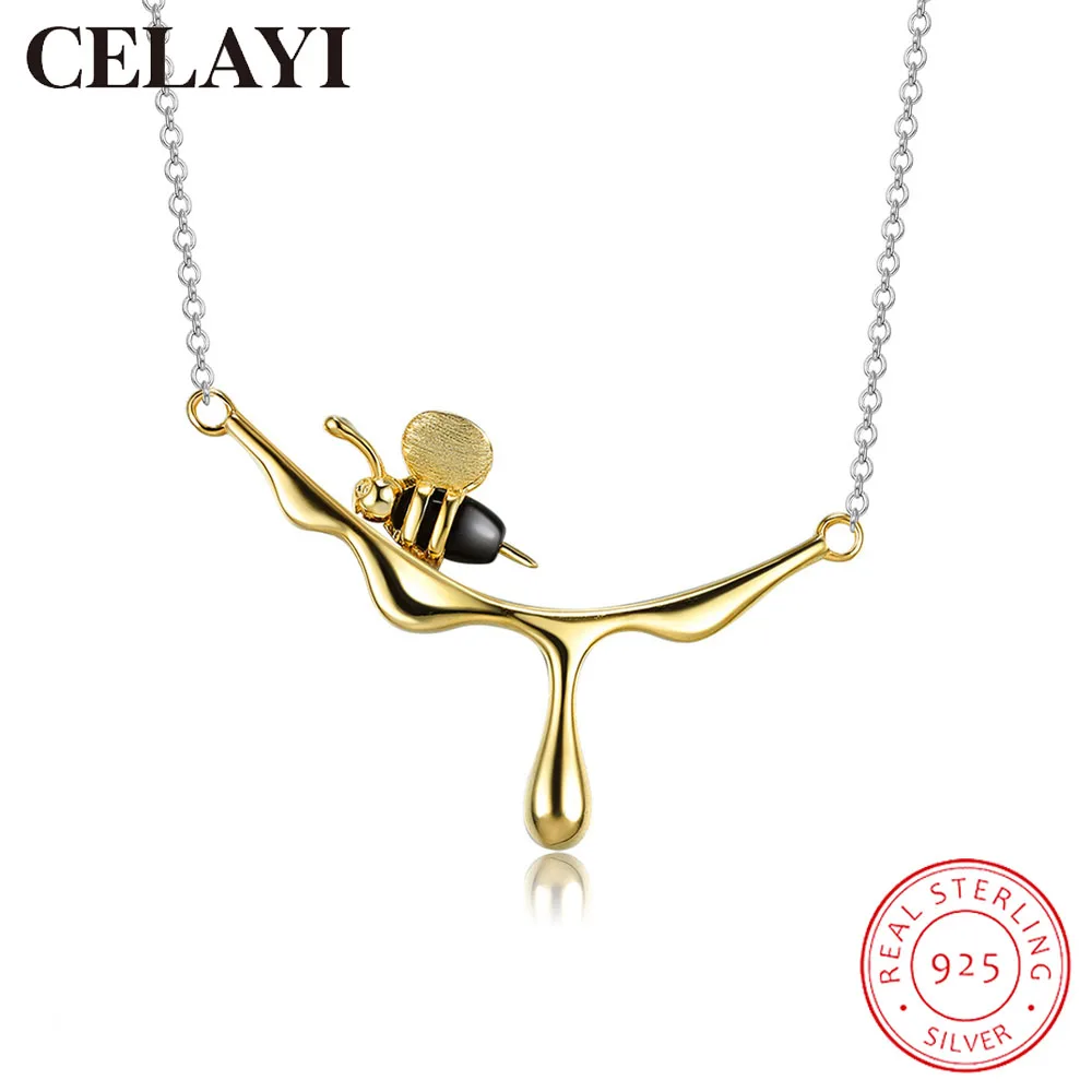 CELAYI Necklace For Women 2022 Creative Small Bee 925 Sterling Silver Necklace Europe and America Cute Honey Drip Clavicle Chain
CELAYI Necklace For Women 2022 Creative Small Bee 925 Sterling Silver Necklace Europe and America Cute Honey Drip Clavicle Chain