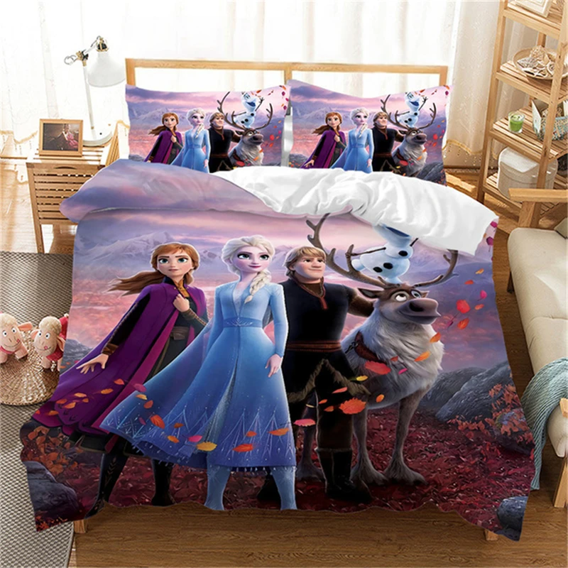 Disney Bedding Set Anna Elsa Queen King Size Frozen2 Bed Set Children Girl Duvet Cover Pillow Cases Comforter Bedding Sets
Disney Bedding Set Anna Elsa Queen King Size Frozen2 Bed Set Children Girl Duvet Cover Pillow Cases Comforter Bedding Sets