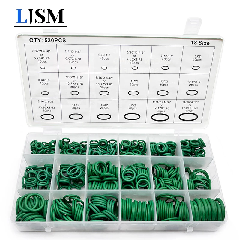 225/270PCS Air Conditioning Rubber O-Ring Car Auto Repair Tools Rubber Air Conditioning Refrigerant Ring Sets Car Tools 18 Sizes
225/270PCS Air Conditioning Rubber O-Ring Car Auto Repair Tools Rubber Air Conditioning Refrigerant Ring Sets Car Tools 18 Sizes