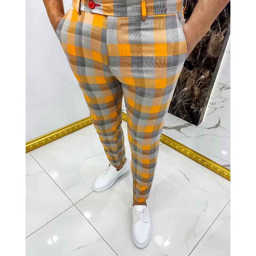 Men's Pants Clothing Plaid Trousers Street Wear Sweatpants Male Casual Work Wear New Fashion Suit Pencil Pants Formal Business
Men's Pants Clothing Plaid Trousers Street Wear Sweatpants Male Casual Work Wear New Fashion Suit Pencil Pants Formal Business