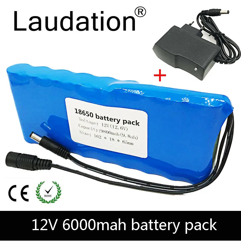 12V battery pack 18650 6AH Portable Rechargeable Batteres DC 11.1V 12V 12.6V 6000mAh 18650 Li-Ion Battery CCTV Camera Monitor
12V battery pack 18650 6AH Portable Rechargeable Batteres DC 11.1V 12V 12.6V 6000mAh 18650 Li-Ion Battery CCTV Camera Monitor
