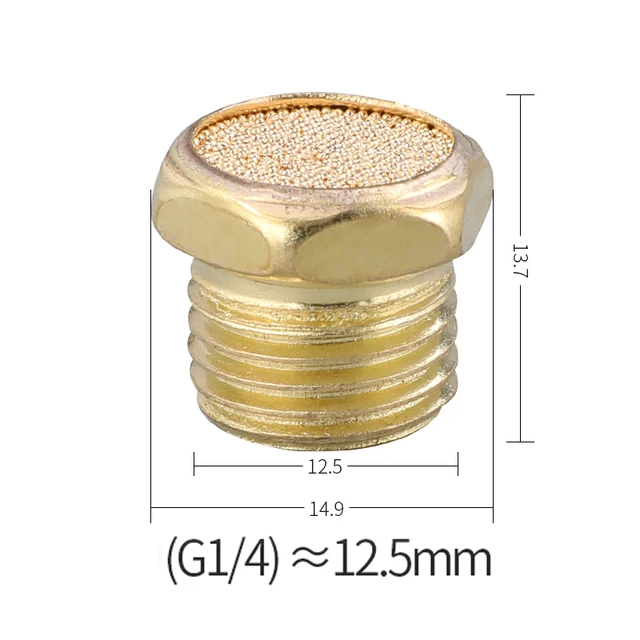 Пневматический глушитель BSL M5 латунный
Пневматический глушитель BSL M5 латунный