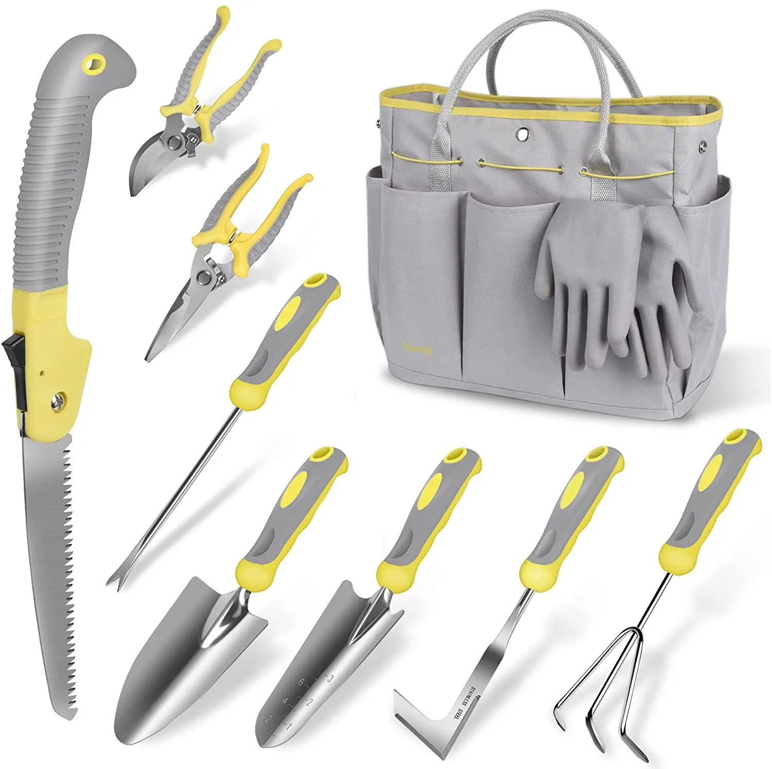 High Quality Garden Tools Set, Carsolt 10 Piece Stainless Steel Heavy Duty For Woman Men Gardening Tool Set
High Quality Garden Tools Set, Carsolt 10 Piece Stainless Steel Heavy Duty For Woman Men Gardening Tool Set