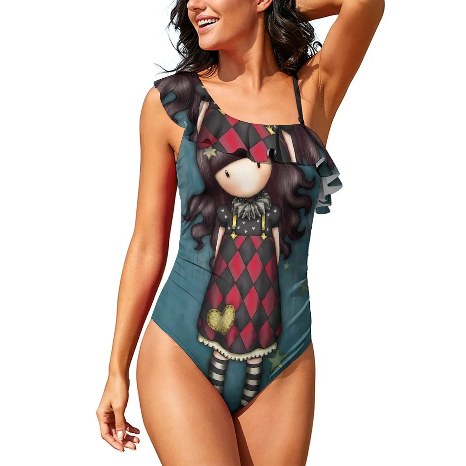 Купальник-монокини с рюшами и эффектом пуш-ап
Купальник-монокини с рюшами и эффектом пуш-ап