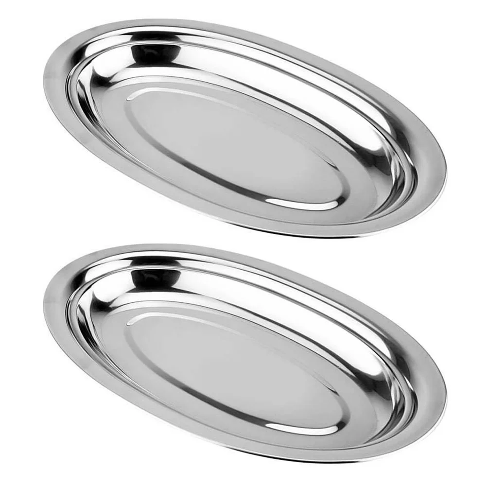 Serving Oval Platedish Platters Traysteel Plates Stainlessplatter Dinner Trays Entertaining Snack Steaming Metal Set Baking
Serving Oval Platedish Platters Traysteel Plates Stainlessplatter Dinner Trays Entertaining Snack Steaming Metal Set Baking