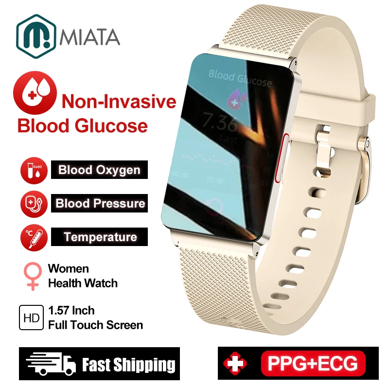 MIATA 2023 New Non-invasive Blood Glucose Health Smart Watch Men ECG+PPG Blood Pressure Thermometer Waterproof Smartwatch Reloj
MIATA 2023 New Non-invasive Blood Glucose Health Smart Watch Men ECG+PPG Blood Pressure Thermometer Waterproof Smartwatch Reloj