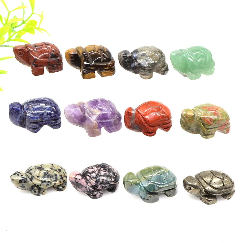 1.2' Tortoise Natural Healing Crystals Stone Carved Gemstone Figurines Furnishing Home Decoration Animals Statue Lucky Ornament
1.2' Tortoise Natural Healing Crystals Stone Carved Gemstone Figurines Furnishing Home Decoration Animals Statue Lucky Ornament