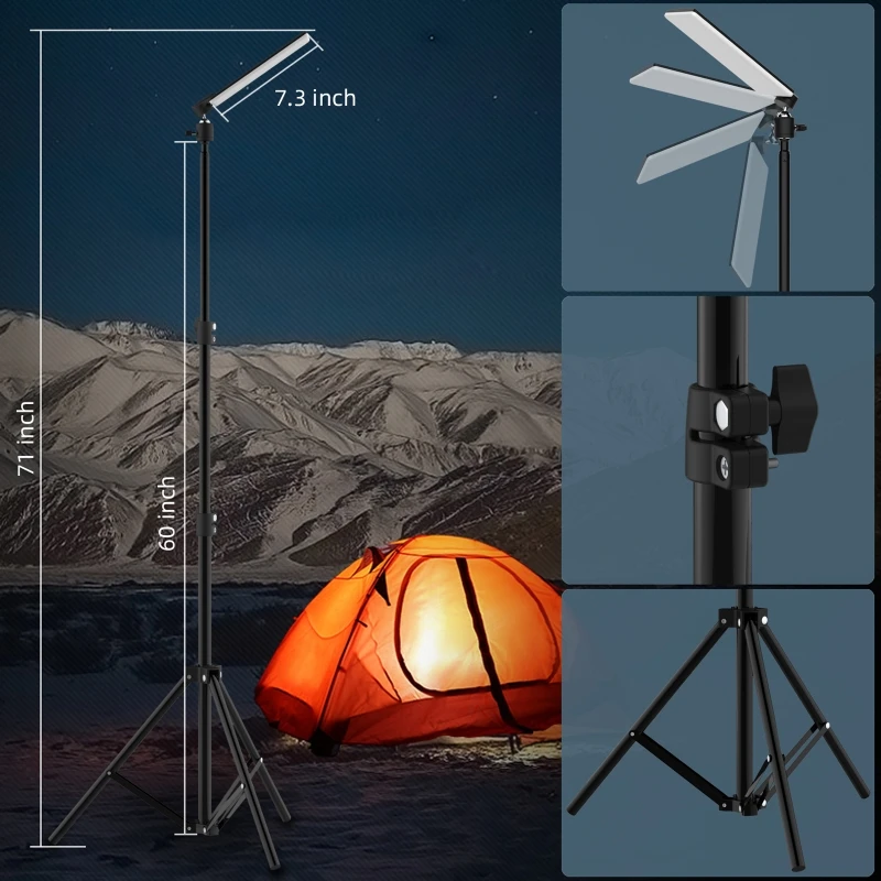 R91A Portable 6500-7000K Stand Light 84 LED Lamp Beads Camping Light Work Light with Stand Gifts for Family Member Daily Use
R91A Portable 6500-7000K Stand Light 84 LED Lamp Beads Camping Light Work Light with Stand Gifts for Family Member Daily Use