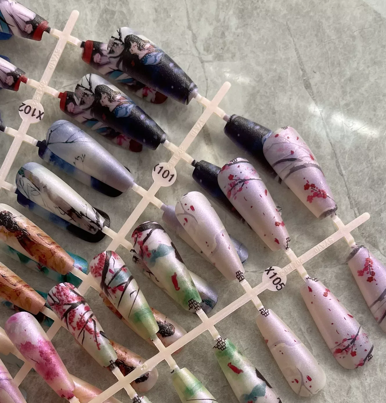 Long False Nails Tips for Nails Fingernails Acrylic Fake Nails Art Artificial Nails Matte Design Comics Nail Supplies Extension
Long False Nails Tips for Nails Fingernails Acrylic Fake Nails Art Artificial Nails Matte Design Comics Nail Supplies Extension