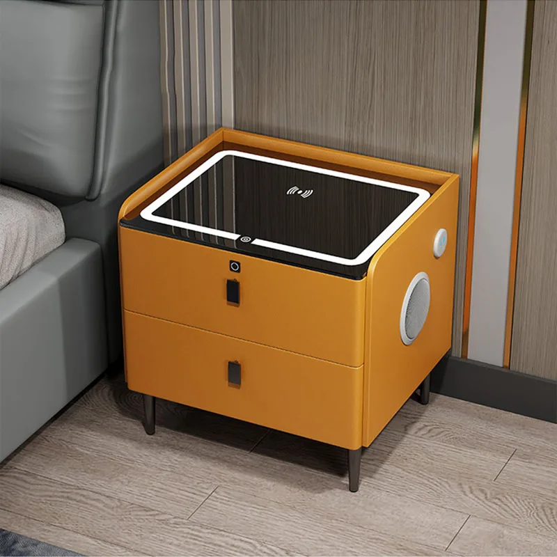 

Comfortable Smart Bedside Table Drawers Created Dressers Storage Nightstands Gamer Cabinet Gabinete Gamer Home Furniture TY30XP