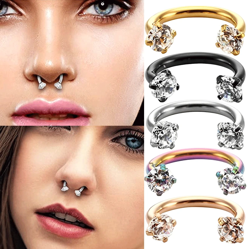 Кольцо в форме подковы для пирсинга носа с кристаллами, женские и мужские серьги в виде подковы, ювелирные изделия для пирсинга, 2 шт.
Кольцо в форме подковы для пирсинга носа с кристаллами, женские и мужские серьги в виде подковы, ювелирные изделия для пирсинга, 2 шт.