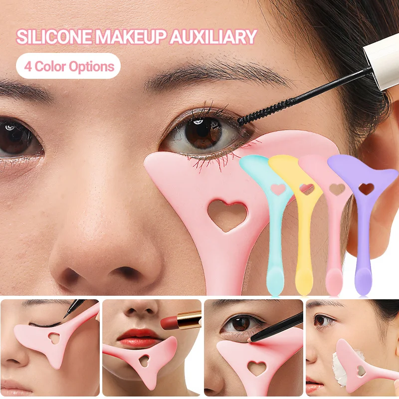 HEALLOR 4 In 1 Silicone Eyeliner Stencils Wing Tips Eye Shadow Marscara Eye Makeup Aid Face Cream Mask Applicator Makeup Tool
HEALLOR 4 In 1 Silicone Eyeliner Stencils Wing Tips Eye Shadow Marscara Eye Makeup Aid Face Cream Mask Applicator Makeup Tool