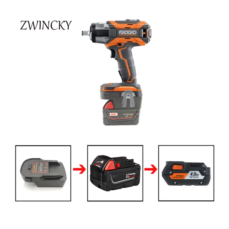 ZWINCKY Battery Adapter For Milwaukee 18V convert to For Ridgid / AEG 18v Lithium-Ion Battery Tool Electric Drills Machines
ZWINCKY Battery Adapter For Milwaukee 18V convert to For Ridgid / AEG 18v Lithium-Ion Battery Tool Electric Drills Machines
