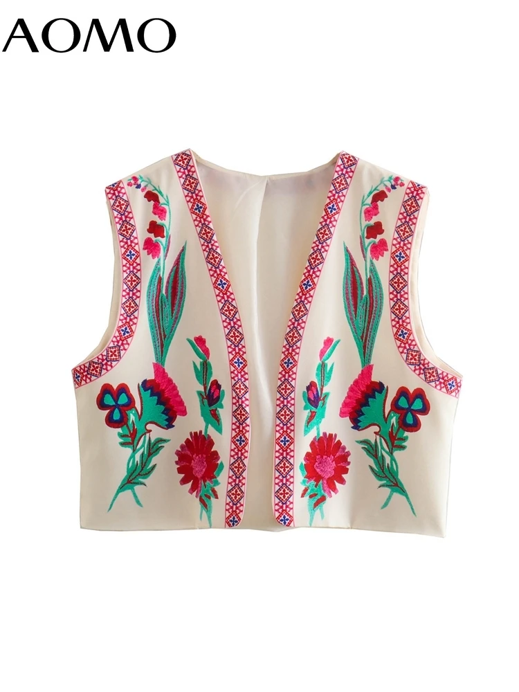 AOMO Women 2022 Fashion Flower Print Crop Waistcoat Sleeveless Female Chic Tops AB77A
AOMO Women 2022 Fashion Flower Print Crop Waistcoat Sleeveless Female Chic Tops AB77A