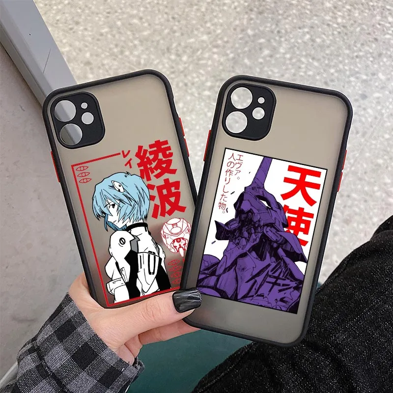 black matte Phone Case for iPhone 13 Mini 12 11 Pro Max XS XR XS Max 7 8 6s Plus Evangelions Japan Anime Rei Ayanami Cover Funda
black matte Phone Case for iPhone 13 Mini 12 11 Pro Max XS XR XS Max 7 8 6s Plus Evangelions Japan Anime Rei Ayanami Cover Funda