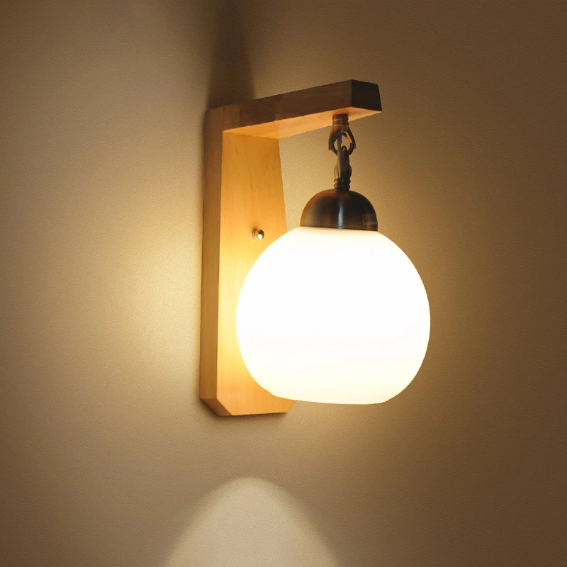 Nordic Glass Wall Lamp For Bedside Living Room Background Bedroom Study Corridor Stair Wooden E27 Wall scomce Lighting Fixture
Nordic Glass Wall Lamp For Bedside Living Room Background Bedroom Study Corridor Stair Wooden E27 Wall scomce Lighting Fixture