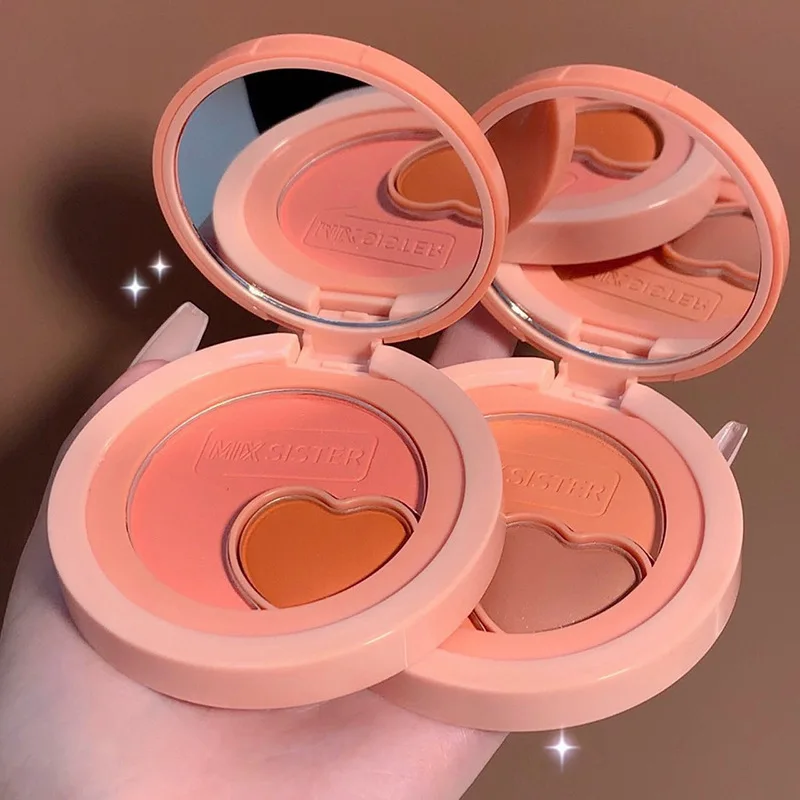 Combination Love Two-color Blush Pure Desire Makeup Natural Nude Makeup Girl Rouge Blush
Combination Love Two-color Blush Pure Desire Makeup Natural Nude Makeup Girl Rouge Blush