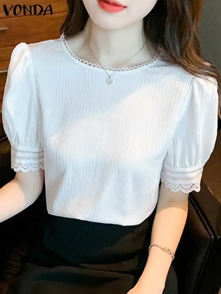 Модные летние блузки VONDA 2023, женская элегантная однотонная туника, топы, короткая женская уличная одежда, повседневные свободные блузы
Модные летние блузки VONDA 2023, женская элегантная однотонная туника, топы, короткая женская уличная одежда, повседневные свободные блузы