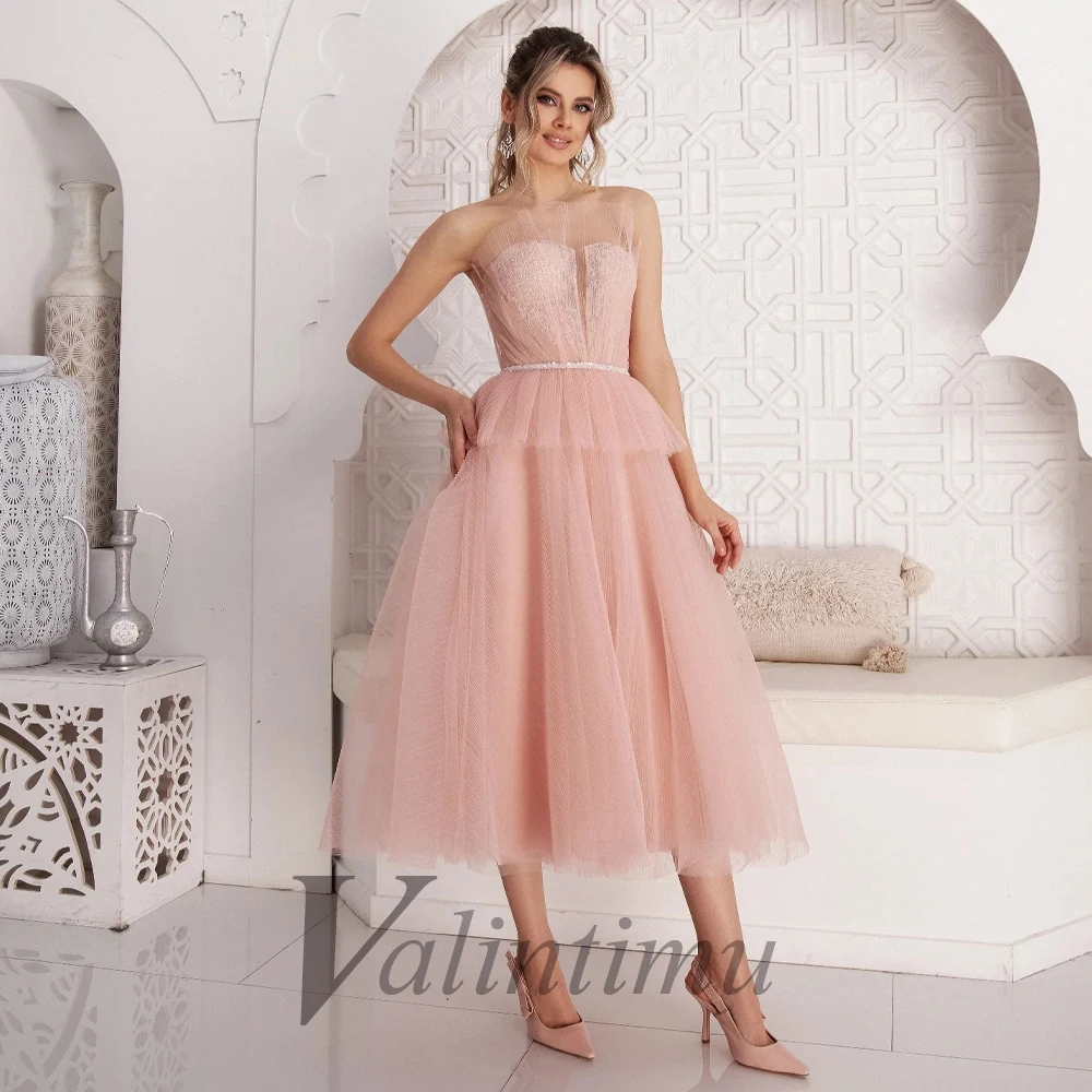 Elegant Tulle Backless Crystals Sleeveless Lace Up Evening Gowns For Women Appliques Lace Made To Order Vestidos Robes De Soirée
Elegant Tulle Backless Crystals Sleeveless Lace Up Evening Gowns For Women Appliques Lace Made To Order Vestidos Robes De Soirée