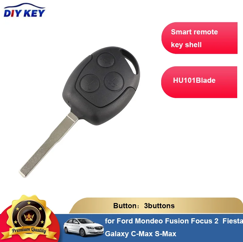 DIYKEY For Ford Mondeo Fusion Focus 2 Fiesta Galaxy C-Max S-Max Remote Car Key Shell Case Fob Uncut HU101 Blade
DIYKEY For Ford Mondeo Fusion Focus 2 Fiesta Galaxy C-Max S-Max Remote Car Key Shell Case Fob Uncut HU101 Blade