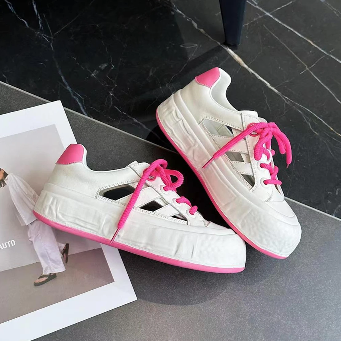 Jenny&Dave Spring Shoes Women And Summer New Women's Vulcanized Shoes Hit Color Fashion Leather Comfortable Sneaker
Jenny&Dave Spring Shoes Women And Summer New Women's Vulcanized Shoes Hit Color Fashion Leather Comfortable Sneaker