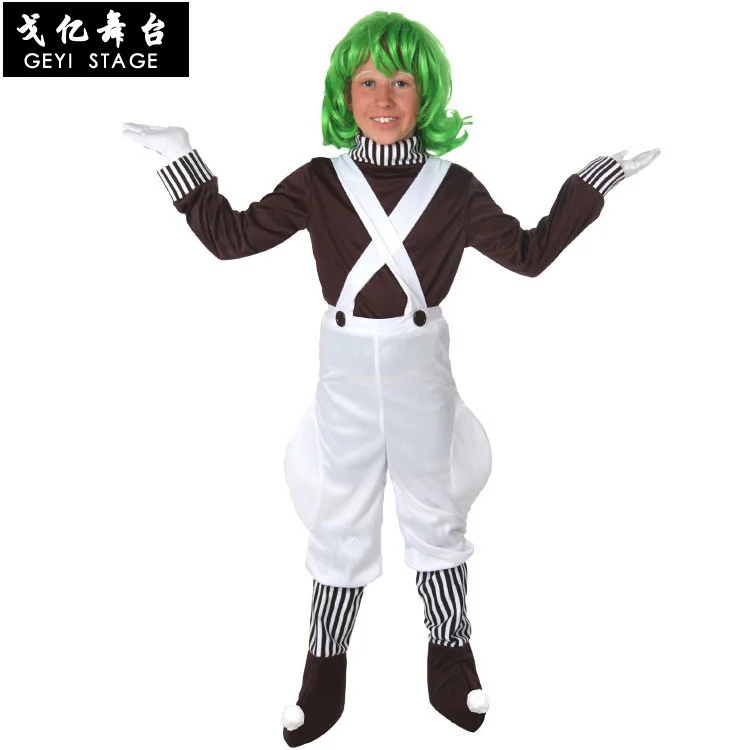 COS chocolate villain movie character Charlie and chocolate factory stage performance costume chocolate bean workers
COS chocolate villain movie character Charlie and chocolate factory stage performance costume chocolate bean workers