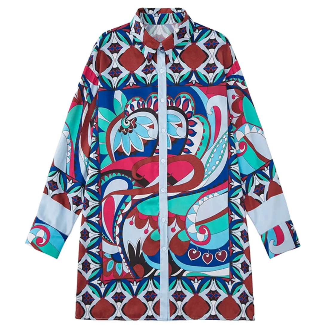 Jenny&Dave 2022 High Street Geometric Printing Vintage Shirts Loose Fashion Blouse Women Tops
Jenny&Dave 2022 High Street Geometric Printing Vintage Shirts Loose Fashion Blouse Women Tops