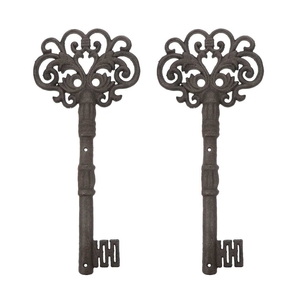 2Pcs Large Skeleton Key Vintage Cast Iron Skeleton Key Wall Decoration Ornament 
2Pcs Large Skeleton Key Vintage Cast Iron Skeleton Key Wall Decoration Ornament