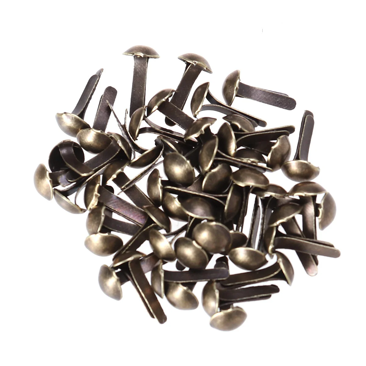 100pcs Paper Fasteners Electroplating Brads Round Metal Brads for Crafts DIY 4.5x8mm (Bronze)
100pcs Paper Fasteners Electroplating Brads Round Metal Brads for Crafts DIY 4.5x8mm (Bronze)