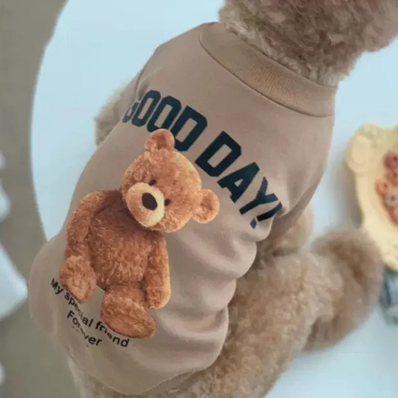 Cartoon Bear Pet Dog Clothes For Small Dog Autumn Winter Small Medium Dogs Sweatshirt French Bulldog Yorkshire Chihuahua Outfits
Cartoon Bear Pet Dog Clothes For Small Dog Autumn Winter Small Medium Dogs Sweatshirt French Bulldog Yorkshire Chihuahua Outfits