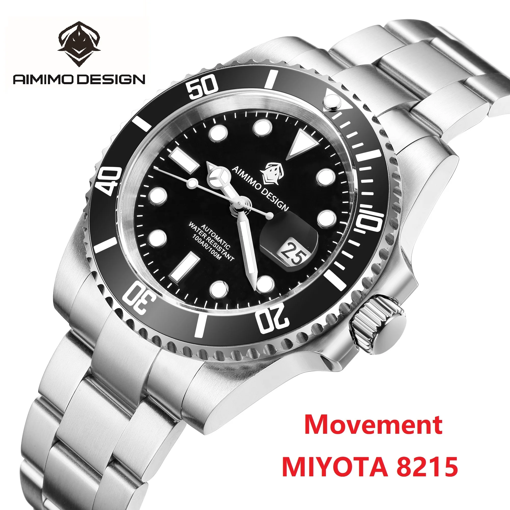 AIMIMO DESIGN AD 8165 Men`s Watch Automatic Movt MIYOTA-8215 Mechanical Watches Men 316L Sapphire Clock 100M Diver Watches Men
AIMIMO DESIGN AD 8165 Men`s Watch Automatic Movt MIYOTA-8215 Mechanical Watches Men 316L Sapphire Clock 100M Diver Watches Men