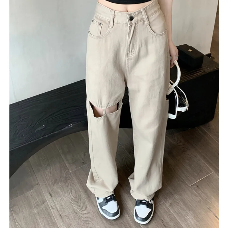 2022 Wide Leg Denim Mom Jeans High-waisted Thin Ripped Straight Jeans Women's Loose Straight Mopping Pants
2022 Wide Leg Denim Mom Jeans High-waisted Thin Ripped Straight Jeans Women's Loose Straight Mopping Pants
