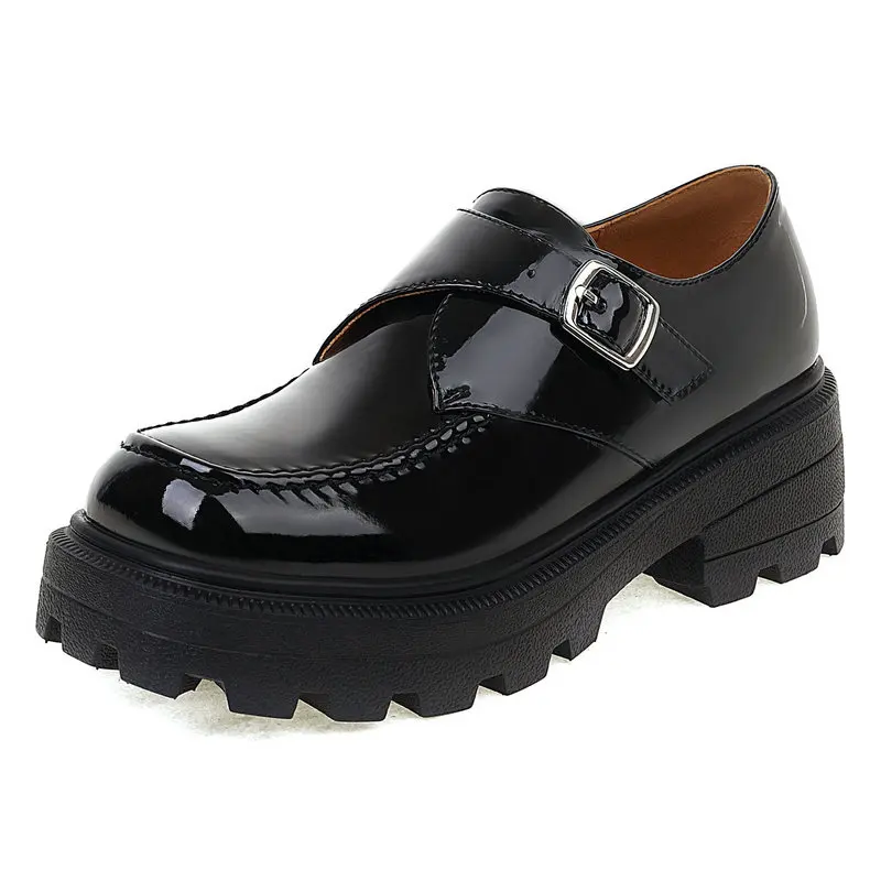 Spring Autumn Shoes Female British Style 2021 New Thick-soled College Style Casual Loafers Patent Leather Fashion Shoe Girls
Spring Autumn Shoes Female British Style 2021 New Thick-soled College Style Casual Loafers Patent Leather Fashion Shoe Girls
