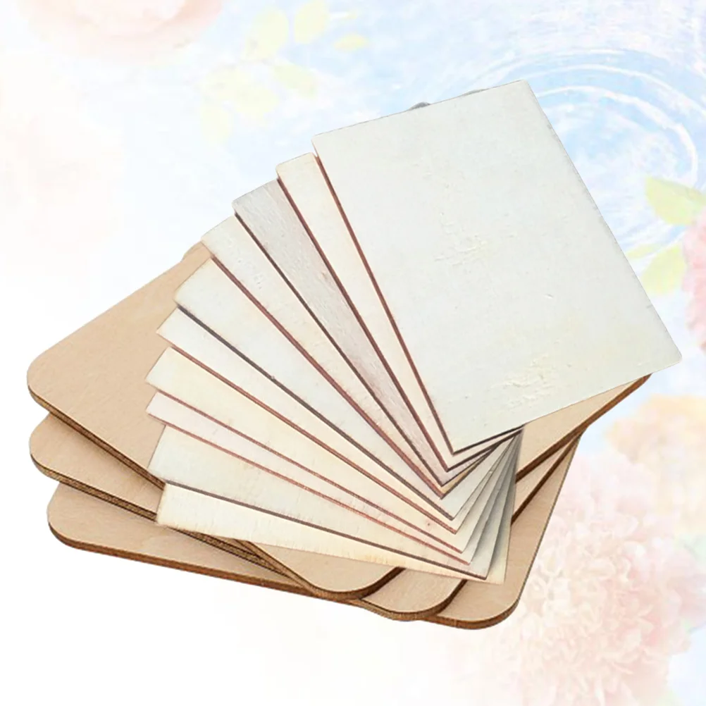 24Pcs Unfinished Wooden Cutouts Blank Wood Pieces DIY Retangular Wood Natural Slices DIY Crafts Painting Staining Decoration (
24Pcs Unfinished Wooden Cutouts Blank Wood Pieces DIY Retangular Wood Natural Slices DIY Crafts Painting Staining Decoration (
