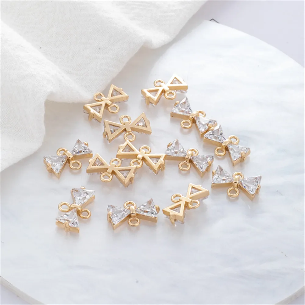 14K gold color protection inlaid with zircon butterfly strap double loop pendant diy jewelry hand-made earrings accessories
14K gold color protection inlaid with zircon butterfly strap double loop pendant diy jewelry hand-made earrings accessories