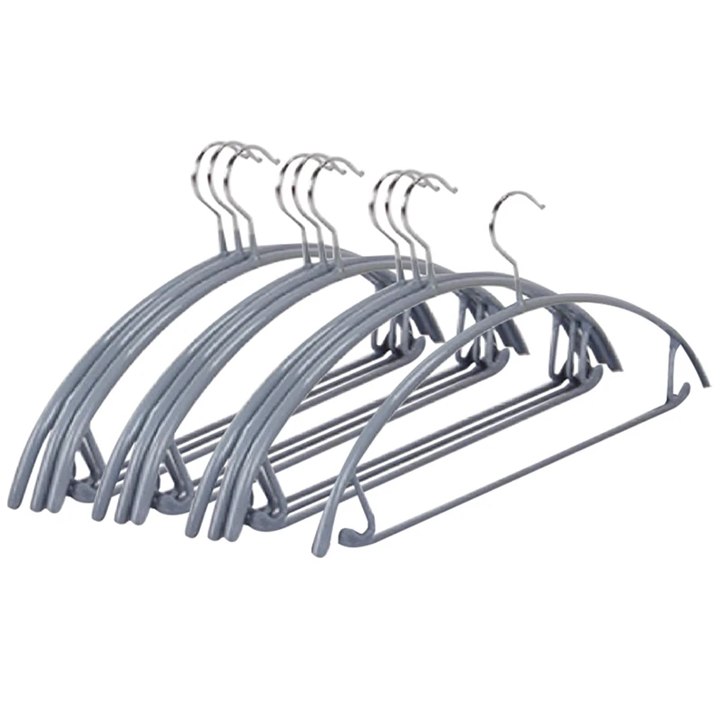 Silver No Shoulder Bumps Non-Slip Hanger Sweater Hanger T-Shirt Hanger + Pants Bar Pack Of 10
Silver No Shoulder Bumps Non-Slip Hanger Sweater Hanger T-Shirt Hanger + Pants Bar Pack Of 10