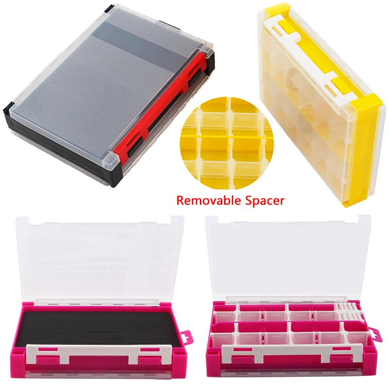 Portable Fishing Tackle Box Double-sided Removable Spacer Multi-function Lure Bait Hook Storage Box Fishing Gear Accessories Box
Portable Fishing Tackle Box Double-sided Removable Spacer Multi-function Lure Bait Hook Storage Box Fishing Gear Accessories Box
