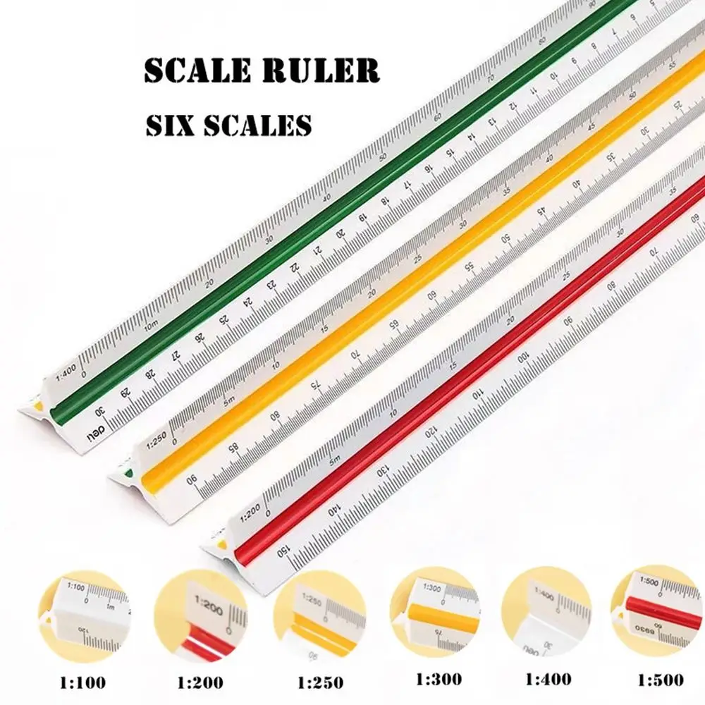 Multi-color Student Drafting Tool Design Ruler Scale Ruler Triangular Ruler Architect Engineer Technical Ruler
Multi-color Student Drafting Tool Design Ruler Scale Ruler Triangular Ruler Architect Engineer Technical Ruler