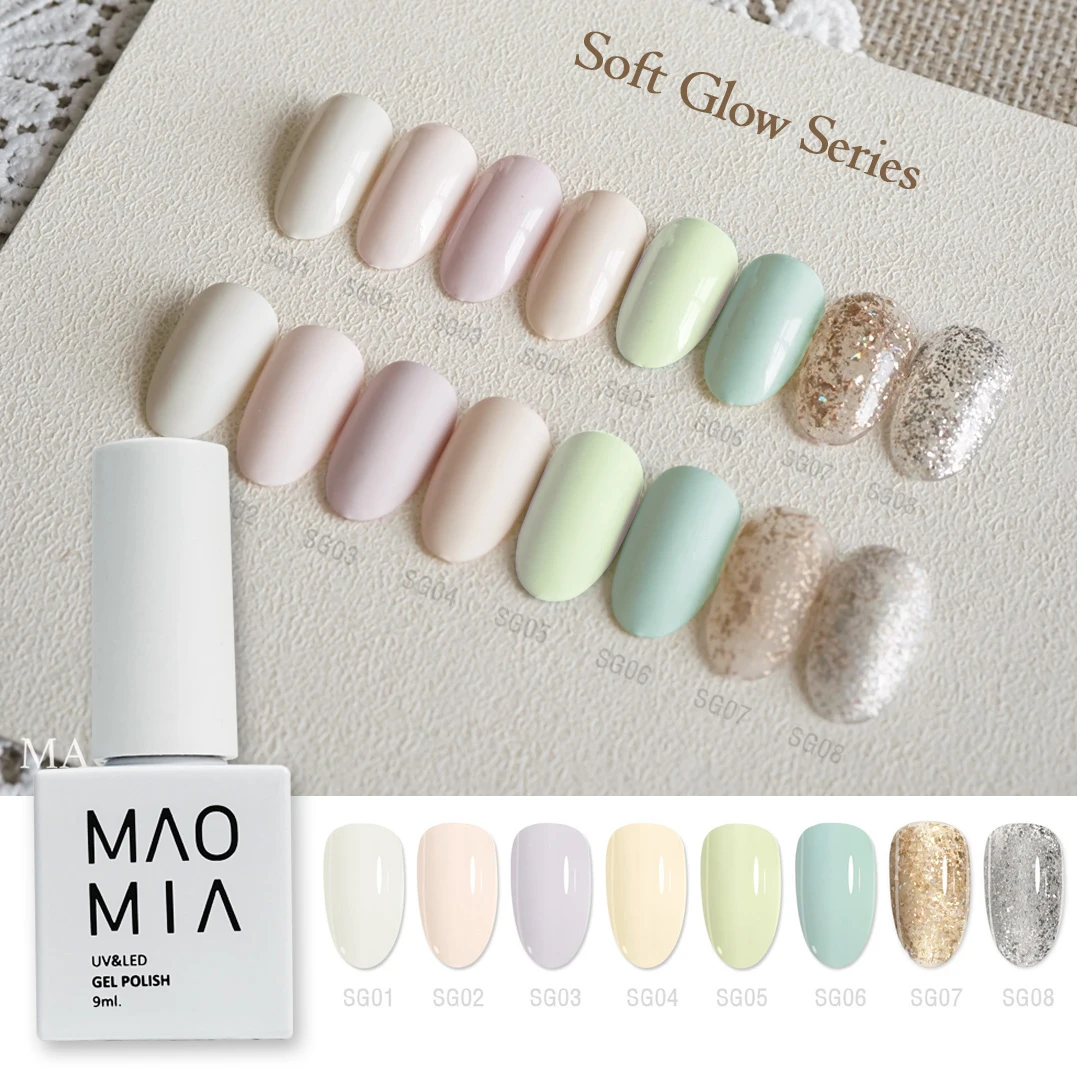 Maomia Soft Glow Gel Polish 8 Colors Soak Off Uv/Led 9ml Professional Varnish Salon Glitter Nail Paint Semi Permanent Manicure
Maomia Soft Glow Gel Polish 8 Colors Soak Off Uv/Led 9ml Professional Varnish Salon Glitter Nail Paint Semi Permanent Manicure