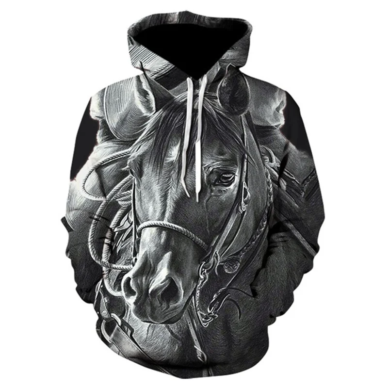 Men's Hoodies Horse Hoodies Sweatshirt Men Women Balck 3D Animal Printed Long Sleeve Unisex Hoodie Sweatshirt Hooded Pullovers
Men's Hoodies Horse Hoodies Sweatshirt Men Women Balck 3D Animal Printed Long Sleeve Unisex Hoodie Sweatshirt Hooded Pullovers