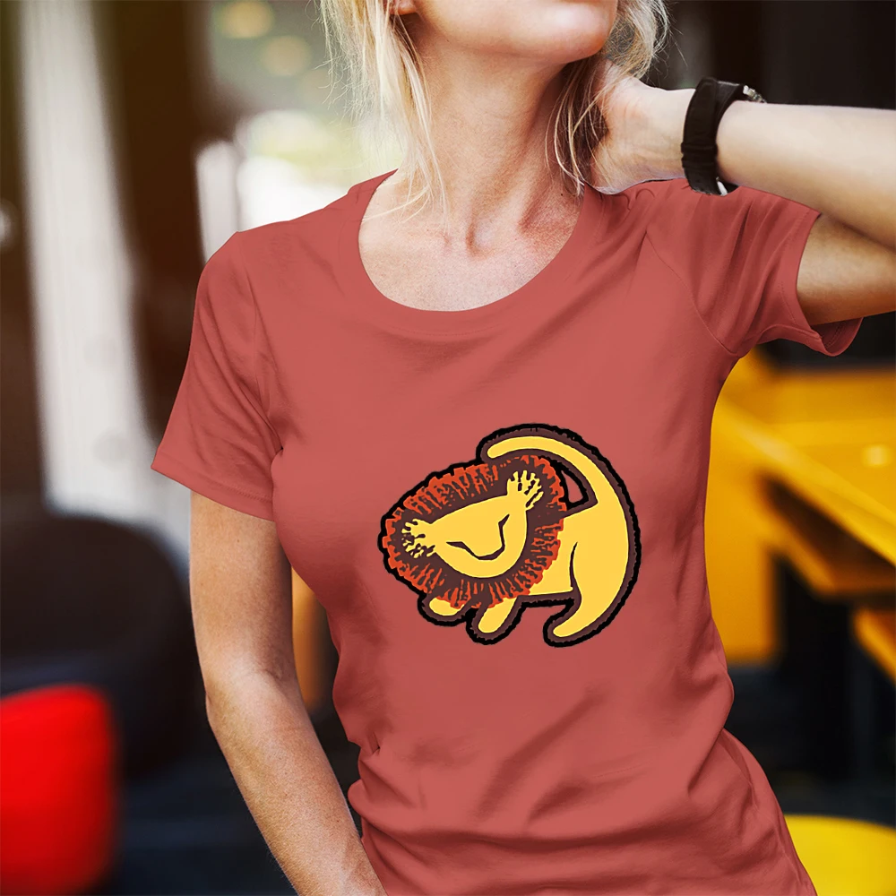 Disney The Lion King Series Cartoon Printing Women T-Shirts Fashion Dropship Summer New T Shirt Female Simba Cartoon Pattern Tee
Disney The Lion King Series Cartoon Printing Women T-Shirts Fashion Dropship Summer New T Shirt Female Simba Cartoon Pattern Tee