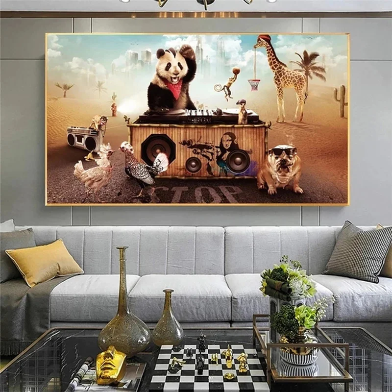 Abstract Animals Poster Pandas Giraffes Monkeys Lion Zebra Parrot Migration Canvas Painting Prints Picture Room Hoom Wall Decor
Abstract Animals Poster Pandas Giraffes Monkeys Lion Zebra Parrot Migration Canvas Painting Prints Picture Room Hoom Wall Decor