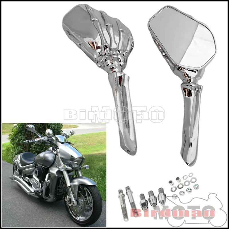 Universal Motorcycle Skeleton Hand Side Mirrors Black Chrome Rearview Mirrors For Honda Yamaha Kawasaki Suzuki Harley Bobber
Universal Motorcycle Skeleton Hand Side Mirrors Black Chrome Rearview Mirrors For Honda Yamaha Kawasaki Suzuki Harley Bobber