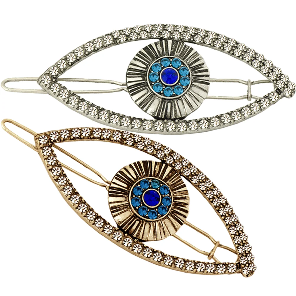 2 Pcs Hairpin Girls Hairpins Evil Eye Clip Pretty Clips Jeweled Barrettes Women Wedding Vintage
2 Pcs Hairpin Girls Hairpins Evil Eye Clip Pretty Clips Jeweled Barrettes Women Wedding Vintage