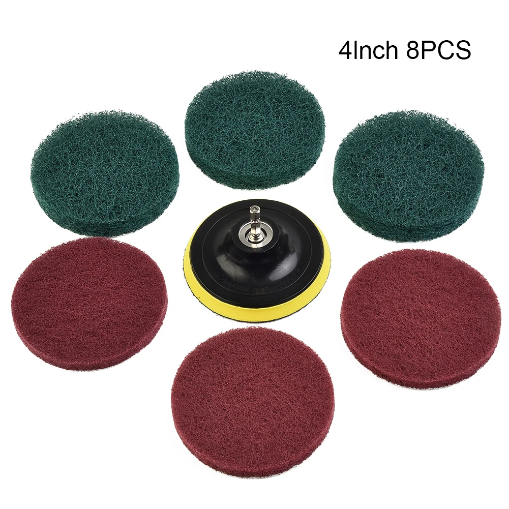 8pcs/set 4 Inch 100mm Industrial Scouring Pad Hook & Loop Sanding Pads Nylon Polishing Pad For Cleaning Polishing Deburring
8pcs/set 4 Inch 100mm Industrial Scouring Pad Hook & Loop Sanding Pads Nylon Polishing Pad For Cleaning Polishing Deburring