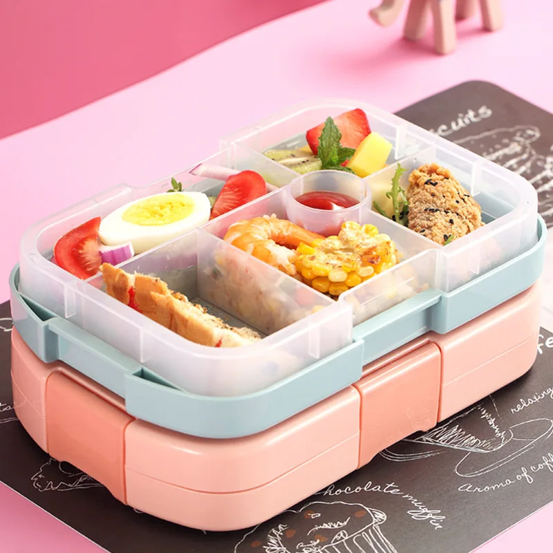 Portable Lunch Box 4/5 Grids Bento Box for Girls School Kids Plastic Picnic Bento Box with Compartments Storage Containers
Portable Lunch Box 4/5 Grids Bento Box for Girls School Kids Plastic Picnic Bento Box with Compartments Storage Containers