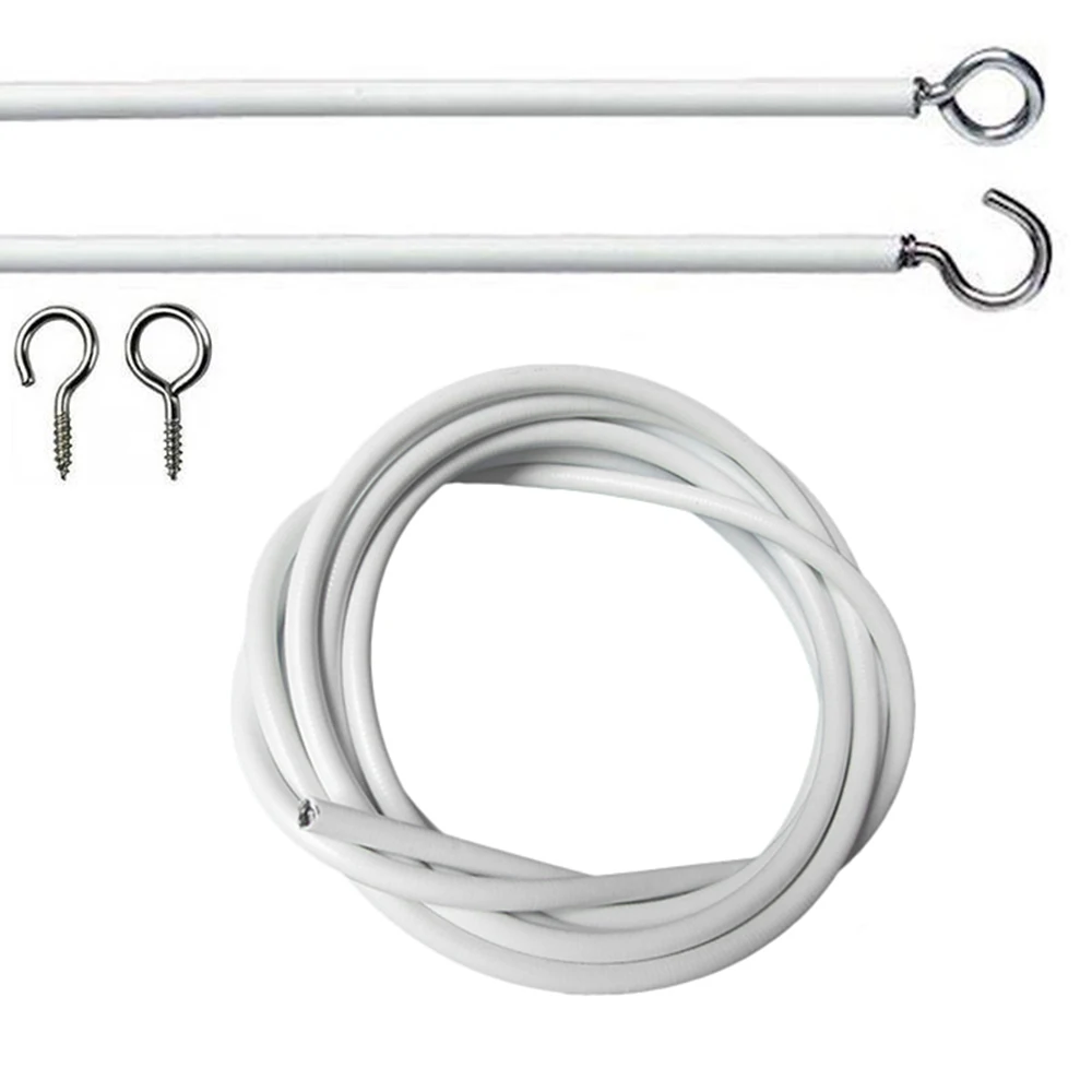 0.5/1/2/4m PVC Curtain Window Cord Cable Net Track Wire White Windows Wall Hanging Line With Hooks Eyes For Car Caravans Boats
0.5/1/2/4m PVC Curtain Window Cord Cable Net Track Wire White Windows Wall Hanging Line With Hooks Eyes For Car Caravans Boats