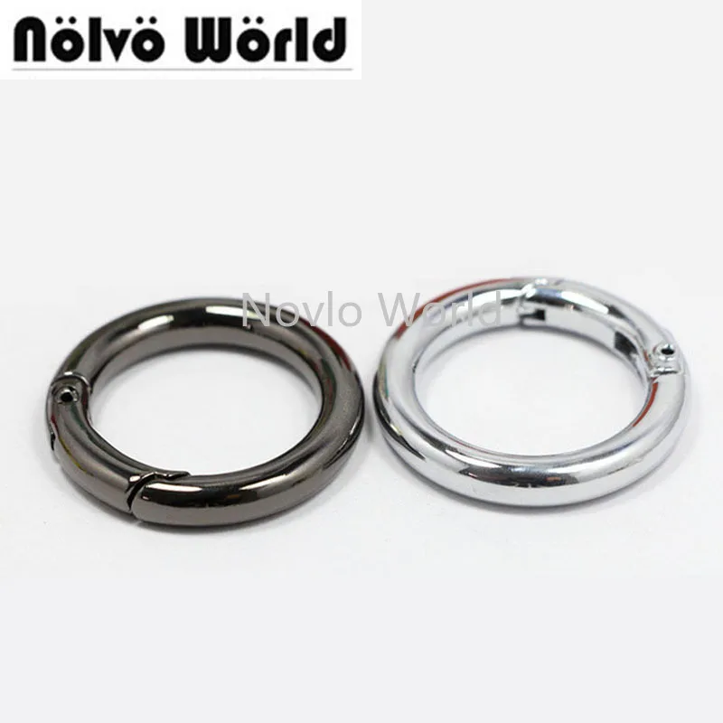 30pcs 5 colors inner 2.5cm 1 Inch 5mm thick,Gunmetal Nickel Snap Spring Gate Ring for Sewing Purse Bag Handbag Handle Connector
30pcs 5 colors inner 2.5cm 1 Inch 5mm thick,Gunmetal Nickel Snap Spring Gate Ring for Sewing Purse Bag Handbag Handle Connector