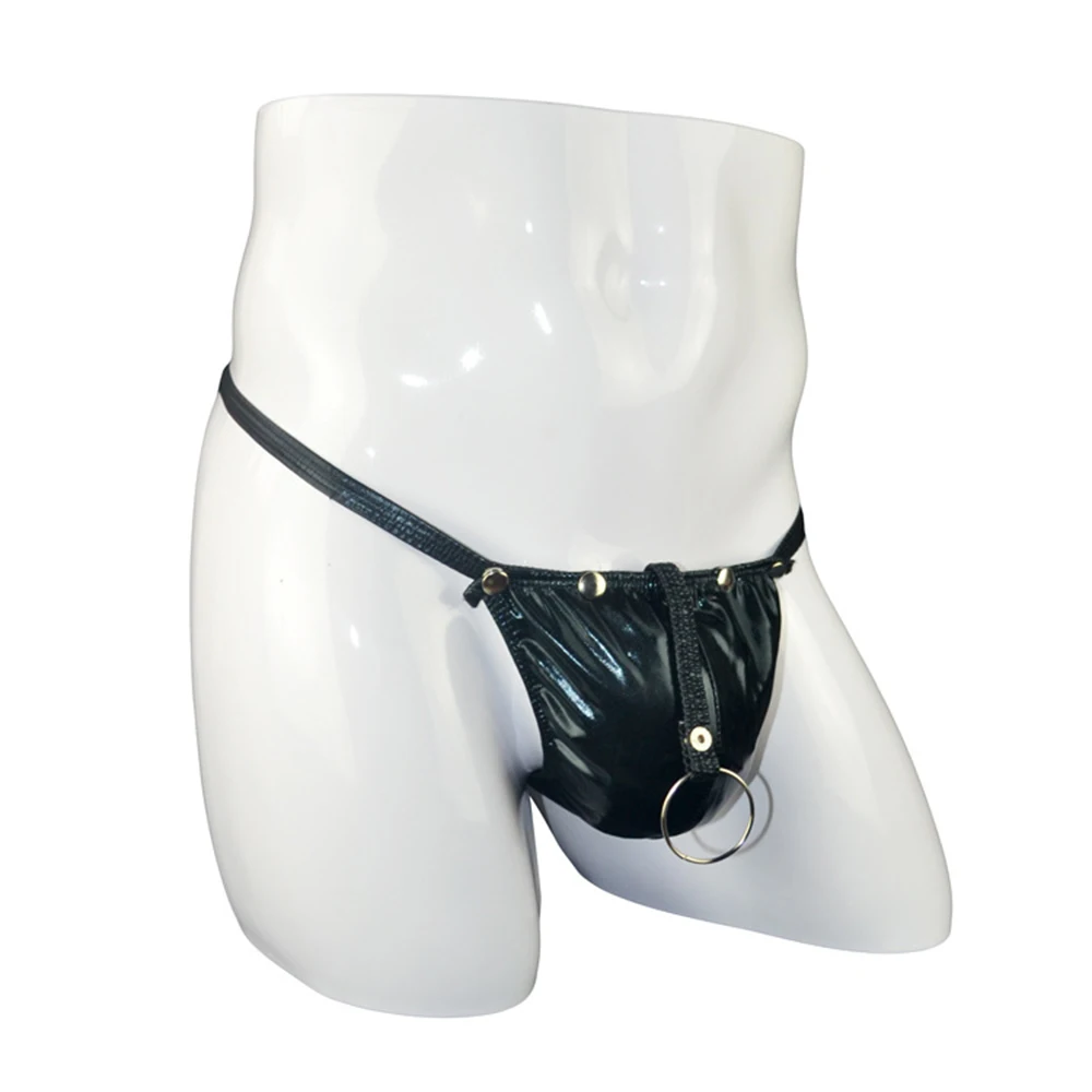 Pu Leather G-string Man Sexy T-back Thongs Mens Sexy Underwear Open Butt Underpants Bulge Pouch Briefs Elastic Waist Panties
Pu Leather G-string Man Sexy T-back Thongs Mens Sexy Underwear Open Butt Underpants Bulge Pouch Briefs Elastic Waist Panties