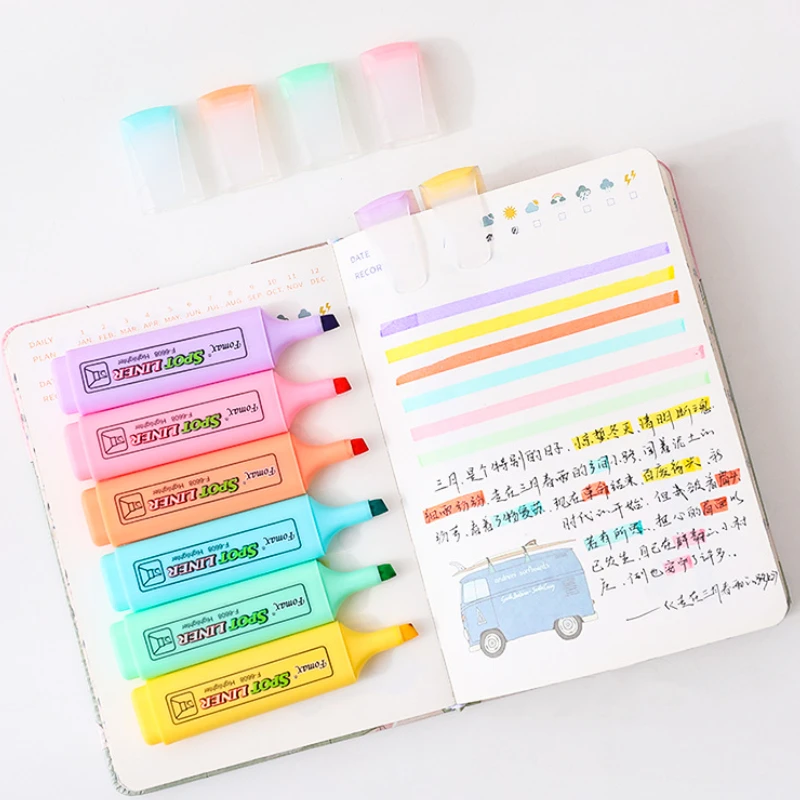 Cute Macaron Color Highlighter Marker Pen Multicolor Markers for Drawing Marking Kawaii School Supplies Japanese Stationery
Cute Macaron Color Highlighter Marker Pen Multicolor Markers for Drawing Marking Kawaii School Supplies Japanese Stationery
